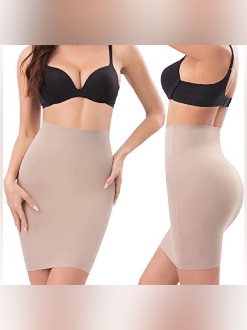 Love Your Assets by Sara Blakely Half Slip Nude Shapewear M NWT | Seamless